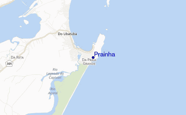 mapa de ubicación de Prainha