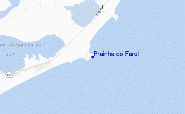 mapa de ubicación de Prainha do Farol