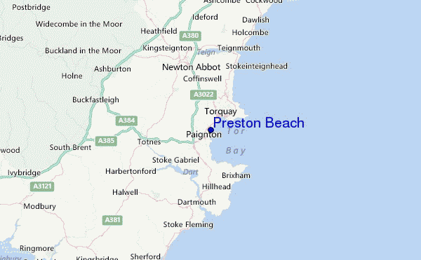 Preston Beach Location Map