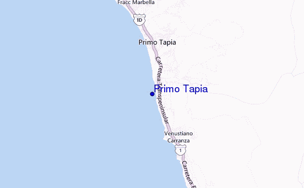 mapa de ubicación de Primo Tapia