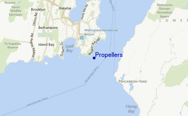 mapa de ubicación de Propellers