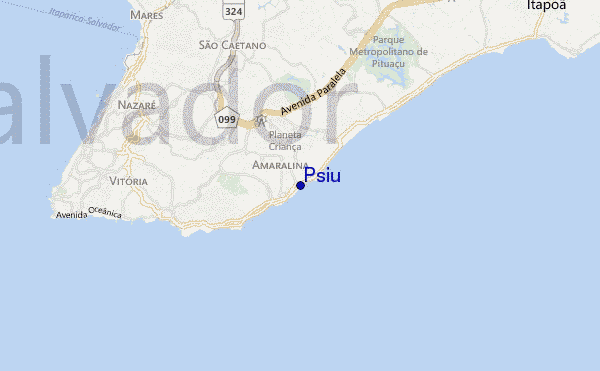 mapa de ubicación de Psiu