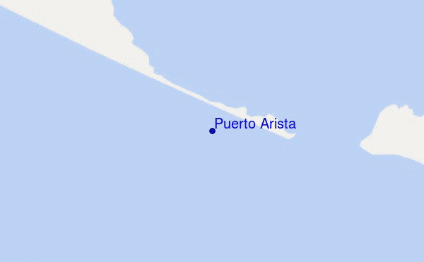 mapa de ubicación de Puerto Arista