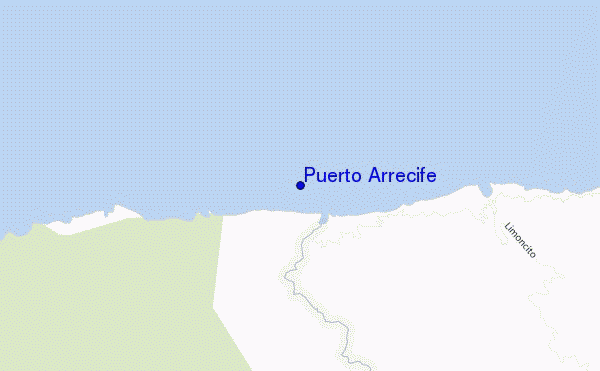 mapa de ubicación de Puerto Arrecife