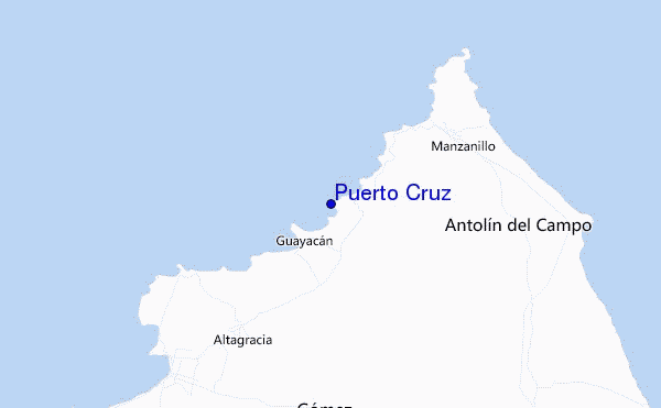 mapa de ubicación de Puerto Cruz