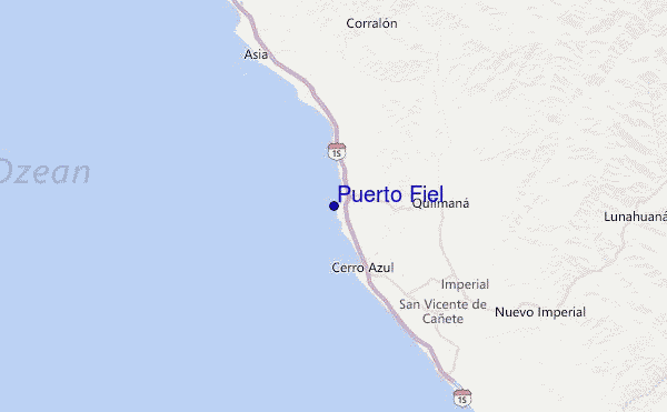 Puerto Fiel Location Map