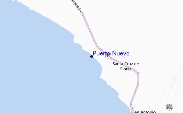 mapa de ubicación de Puerto Nuevo