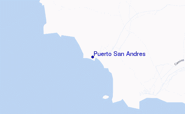 mapa de ubicación de Puerto San Andres