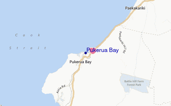 mapa de ubicación de Pukerua Bay