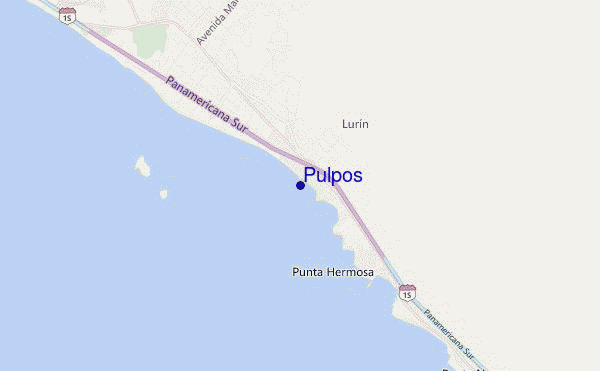 mapa de ubicación de Pulpos