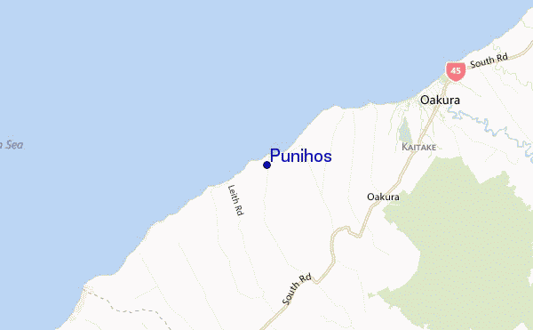 mapa de ubicación de Punihos