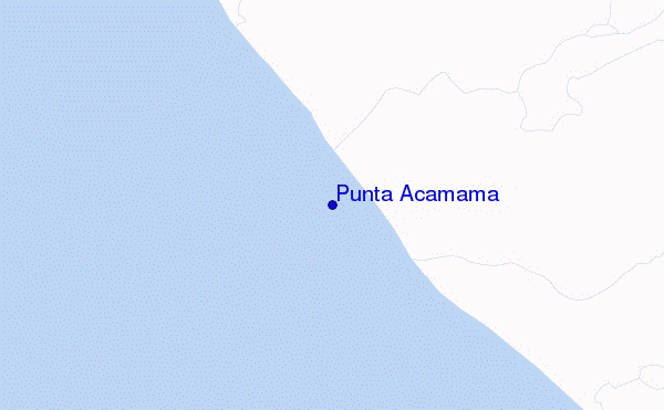 mapa de ubicación de Punta Acamama