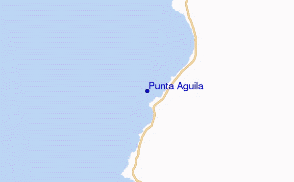 mapa de ubicación de Punta Aguila