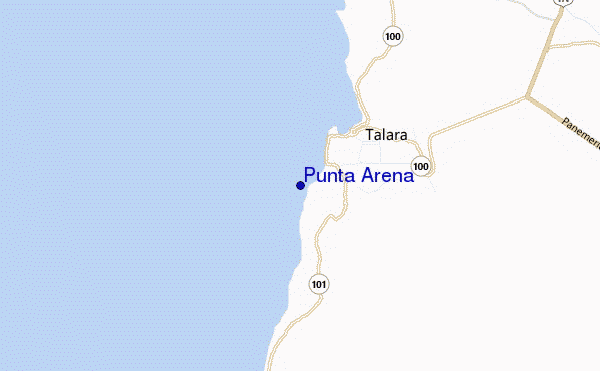 mapa de ubicación de Punta Arena