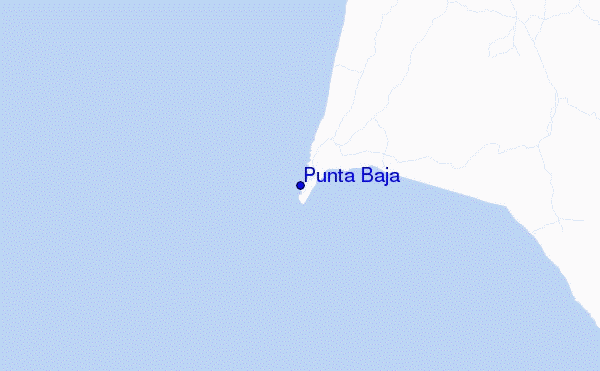 mapa de ubicación de Punta Baja