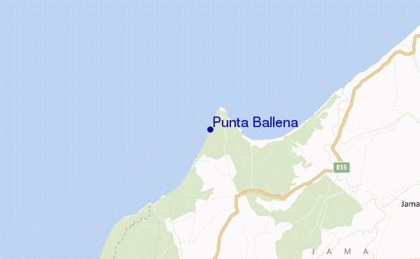 mapa de ubicación de Punta Ballena