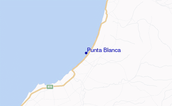 mapa de ubicación de Punta Blanca