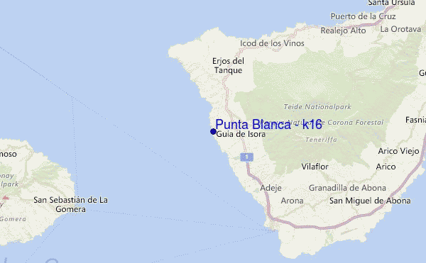 Punta Blanca - k16 Location Map
