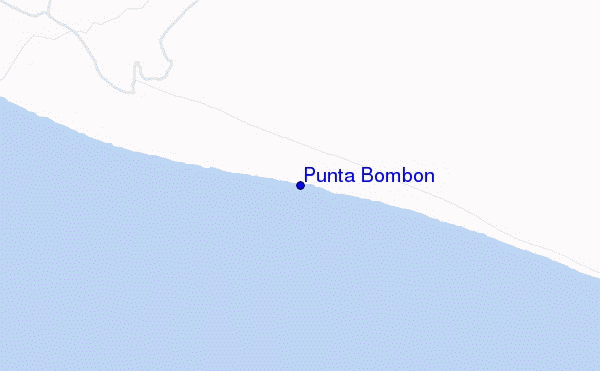 mapa de ubicación de Punta Bombon