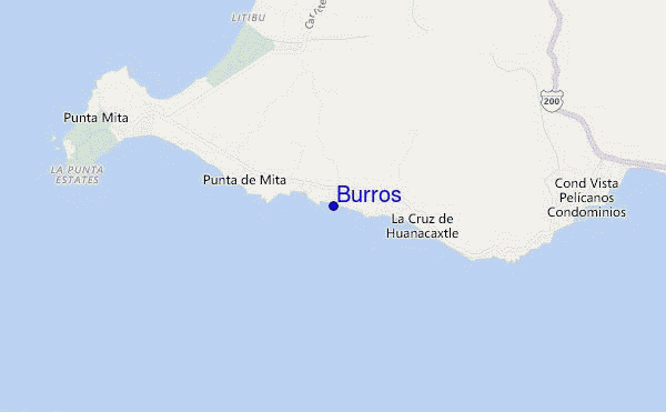 mapa de ubicación de Burros