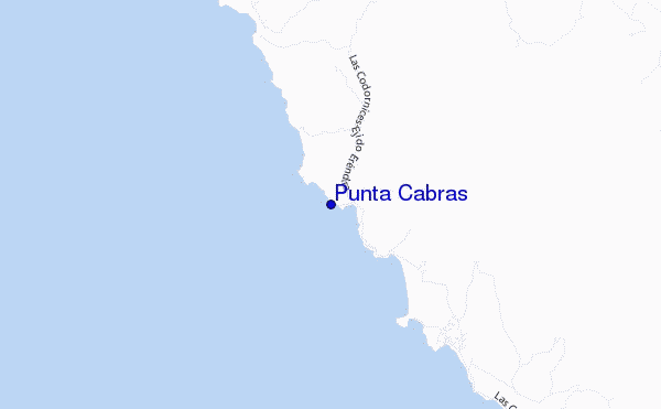 mapa de ubicación de Punta Cabras