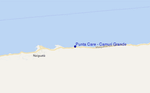 mapa de ubicación de Punta Care / Camuri Grande