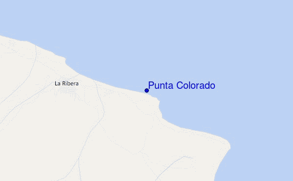 mapa de ubicación de Punta Colorado