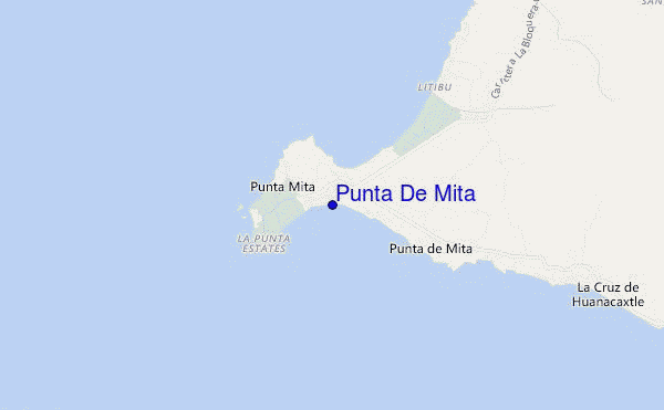 mapa de ubicación de Punta De Mita