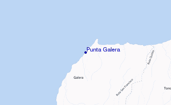 mapa de ubicación de Punta Galera