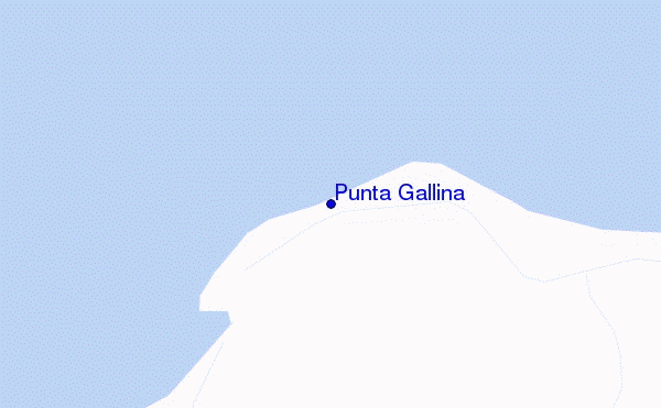 mapa de ubicación de Punta Gallina