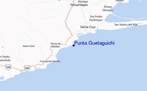 Punta Guetaguichi Location Map