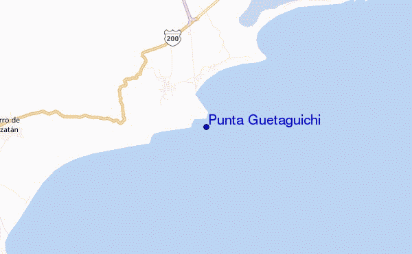 mapa de ubicación de Punta Guetaguichi