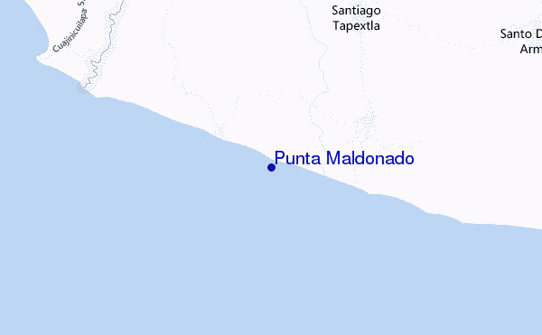 mapa de ubicación de Punta Maldonado