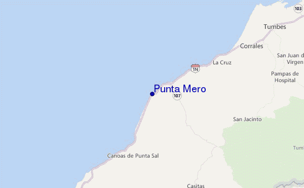 Punta Mero Location Map