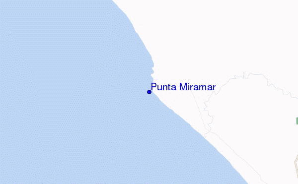 mapa de ubicación de Punta Miramar