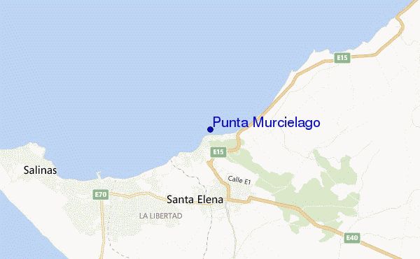 mapa de ubicación de Punta Murcielago