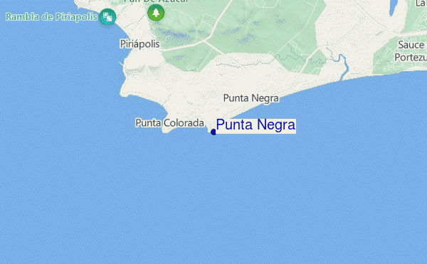 mapa de ubicación de Punta Negra