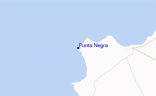 mapa de ubicación de Punta Negra
