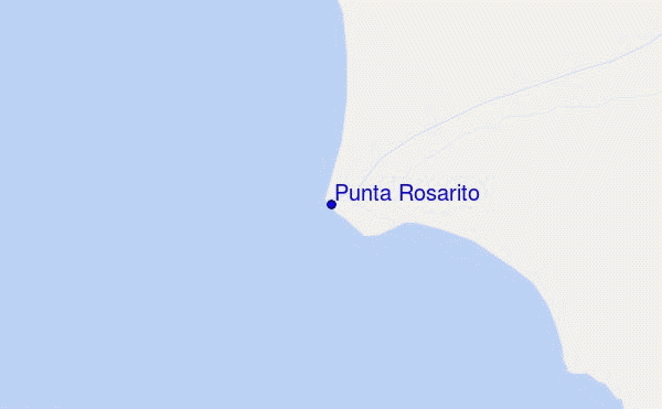 mapa de ubicación de Punta Rosarito