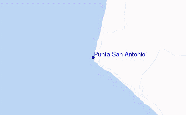 mapa de ubicación de Punta San Antonio