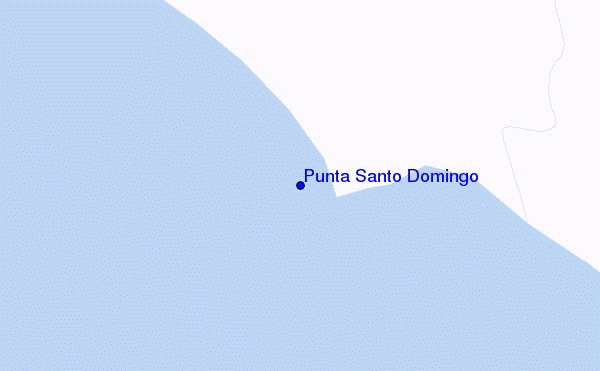 mapa de ubicación de Punta Santo Domingo