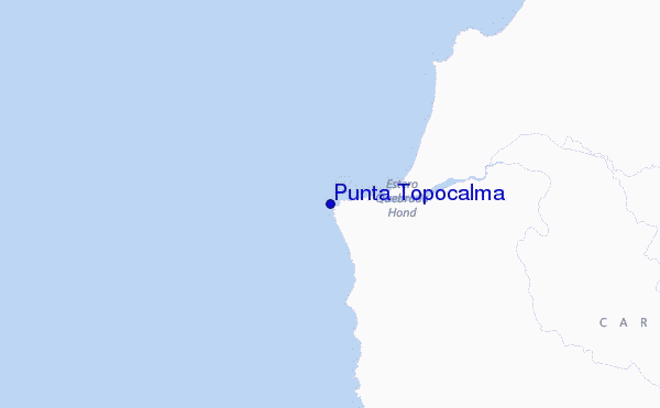 mapa de ubicación de Punta Topocalma