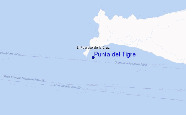 mapa de ubicación de Punta del Tigre