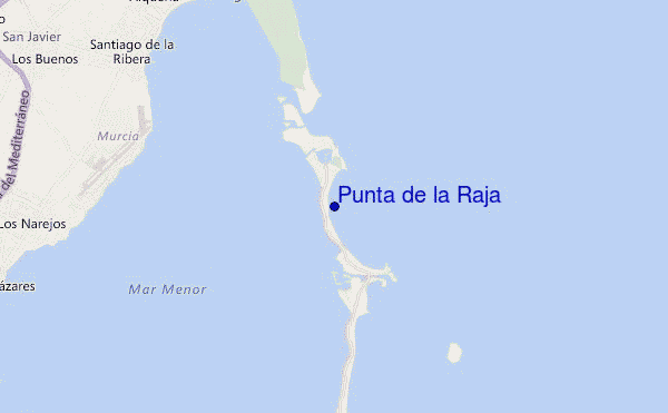 mapa de ubicación de Punta de la Raja