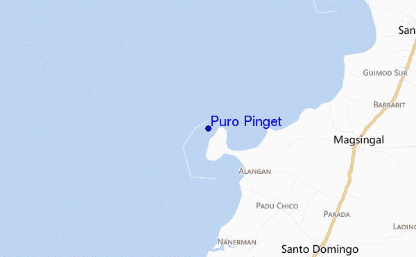 mapa de ubicación de Puro Pinget