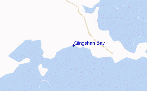 mapa de ubicación de Qingshan Bay