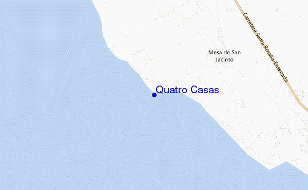 mapa de ubicación de Quatro Casas