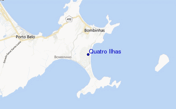 mapa de ubicación de Quatro Ilhas