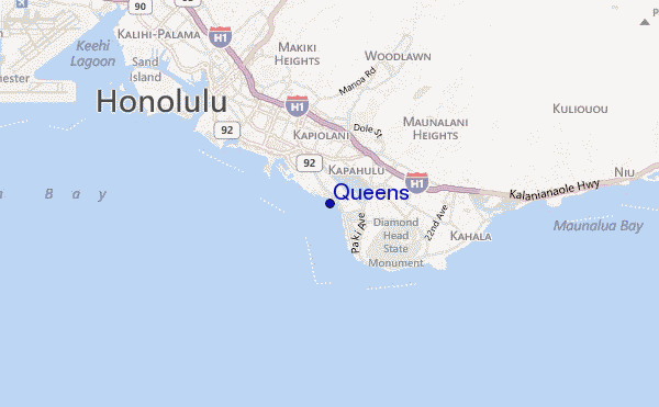 mapa de ubicación de Queens
