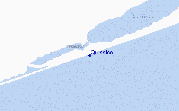 mapa de ubicación de Quissico